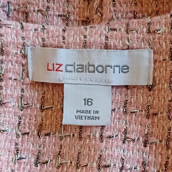 NEW! Liz Claiborne "Charleston Pink" Classic-Fit Blazer Size 16 - Picture 6 of 9